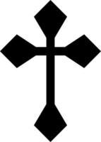 Black Cross Vector