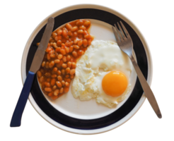colazione inglese vegetariana png trasparente