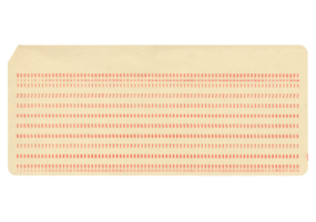 Punched card transparent PNG