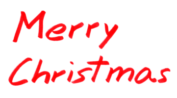 handwritten merry christmas transparent PNG