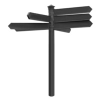 panneau de direction transparent png