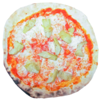 pizza de alcachofra transparente png