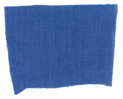 campione di tessuto di cotone blu png trasparente