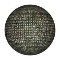 esfera de tela de lana marrón fondo transparente png