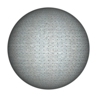 fond transparent de sphère en métal gris png