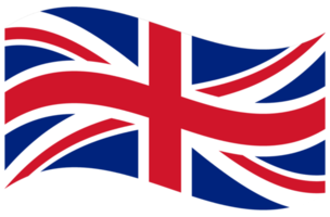 viftande Storbritanniens flagga transparent png