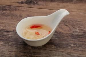 Vietnamese vinegar sauce with chili photo