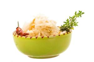 Fermented Cabbage in dish photo
