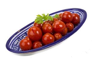 Marinated cherry tomato photo