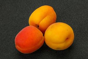 Fresh ripe sweet few apricots photo