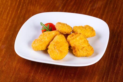 Chicken nuggets heap photo