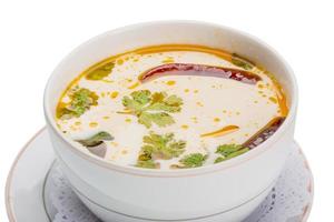 Thai famous soup Thom Yam photo