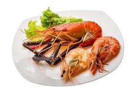 Giant Freshwater Prawn and king prawns photo