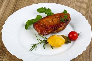 Roasted duck breast photo