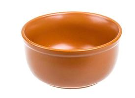 empty bowl isolated on white photo