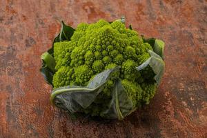 Vegan organic food - Romanesco cabbage photo
