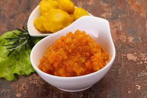 Zucchini squash caviar photo