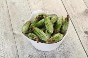 Green asian eggplant photo