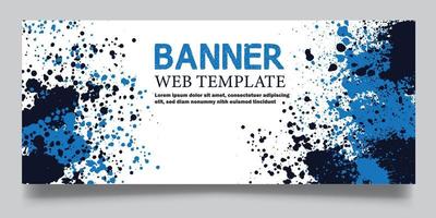 Web banner poster template for business and finance vector