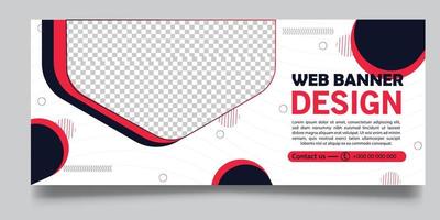 plantilla de banner web para negocios y finanzas vector