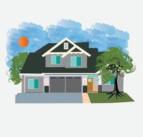 house vector for business and finance