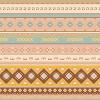 Geometric Vector Seamless Pattern In Ethnic Style. Textile Printing, Mexican Style. For Website Background, Wrapping Paper And Fabric Design.