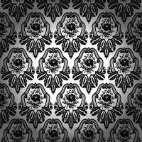 Seamless damask pattern vector