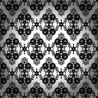 Seamless damask pattern vector