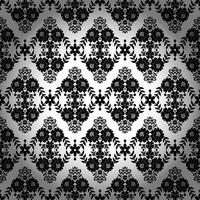 Seamless damask pattern vector