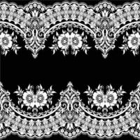 Lace vector fabric seamless pattern