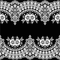 Lace vector fabric seamless pattern