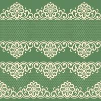 Seamless flower lace pattern vector