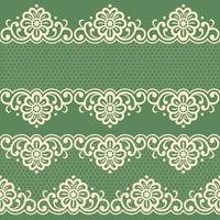 Seamless flower lace pattern vector