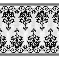 Lace seamless pattern with flowers vector