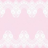 Lace seamless pattern with flowers vector