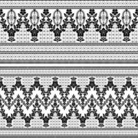 Lace seamless pattern with flowers vector