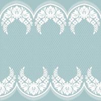 Seamless white floral lace pattern vector