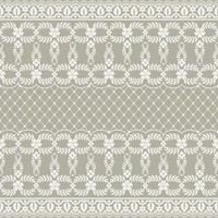 Seamless white floral lace pattern vector