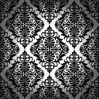 Seamless damask pattern vector