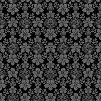 Seamless damask pattern vector