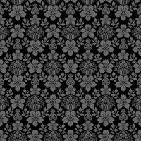 Seamless damask pattern vector