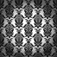 Seamless damask pattern vector