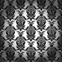 Seamless damask pattern vector