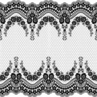 Lace vector fabric seamless pattern