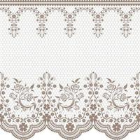 Lace vector fabric seamless pattern