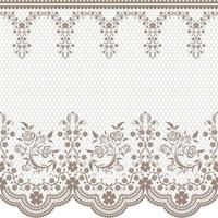 Lace vector fabric seamless pattern