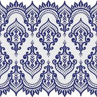 Seamless flower lace pattern vector