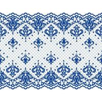 Seamless flower lace pattern vector