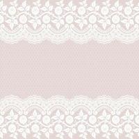 Seamless white floral lace pattern vector