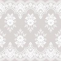 Seamless flower lace pattern vector